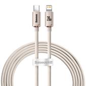 Baseus kabel Crystal Shine USB-C - Lightning 2,0 m 20W r�owy
