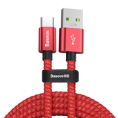 Baseus kabel Double Fast USB na typ-C 5A czerwony