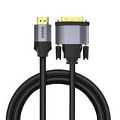 Baseus Kabel Enjoyment HDMI 4K do DVI dwukierunkowy ciemno-szary 1m do SAMSUNG ZV50