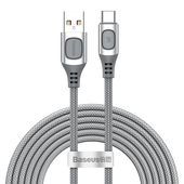 Baseus kabel Flash USB - USB-C 5A 2,0 m srebrny do SAMSUNG ZV50