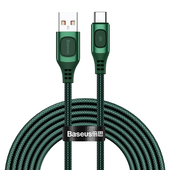 Baseus kabel Flash USB - USB-C 5A 2,0 m zielony do SAMSUNG ZV50