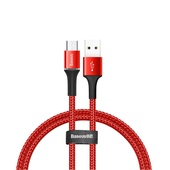 Baseus kabel Halo (micro | 1 m) czerwony 3A do SAMSUNG ZV50