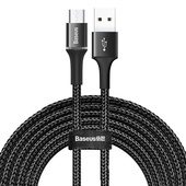 Baseus kabel Halo USB - microUSB 3,0 m 2A czarny do SAMSUNG ZV50