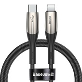 Baseus kabel Horizontal (typ-C do 8-pin | 1 m) czarny PD 18W do SAMSUNG ZV50