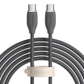Baseus kabel Jelly Liquid PD USB-C - USB-C 2 m czarny 100W do SAMSUNG ZV50