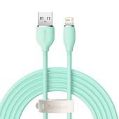 Baseus kabel Jelly Liquid USB - Lightning 2 m 2,4A zielony do SAMSUNG ZV50