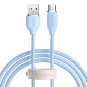 Baseus kabel Jelly Liquid USB - USB-C 1,2 m niebieski 100W do SAMSUNG ZV50