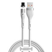 Baseus kabel magnetyczny Zinc USB - Lightning 2,4A 1,0 m bia�y do SAMSUNG ZV50