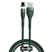 Baseus kabel magnetyczny Zinc USB - Lightning 2,4A 1,0 m zielony do SAMSUNG ZV50