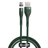 Baseus kabel magnetyczny Zinc USB - microUSB 2,1A 1,0 m zielony do SAMSUNG ZV50