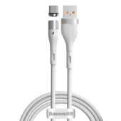 Baseus kabel magnetyczny Zinc USB - USB-C 3A 1,0 m bia�y do SAMSUNG ZV50