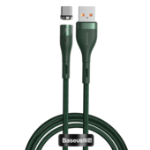Baseus kabel magnetyczny Zinc USB - USB-C 3A 1,0 m zielony do SAMSUNG ZV50