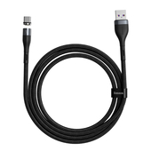 Baseus kabel magnetyczny Zinc USB - USB-C 5A 1,0 m szaro-czarny do SAMSUNG ZV50