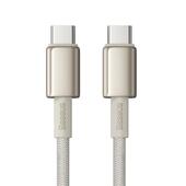 Baseus kabel Tungsten Gold Fast Charging Data Cable Type-C to Type-C 100W 1m Titanium Galaxy z�oty do SAMSUNG ZV50