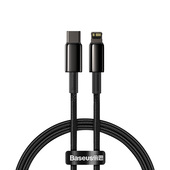 Baseus kabel Tungsten PD USB-C - Lightning 1,0 m 20W czarny do SAMSUNG ZV50