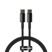 Baseus kabel Tungsten PD USB-C - USB-C 1,0 m 100W czarny do SAMSUNG ZV50