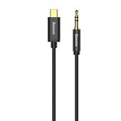 kable USB typ-C Baseus kabel Yiven audio M01 USB typ-C / mini-jack (3,5 mm) 1,2 m czarny