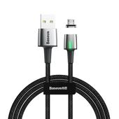 Baseus kabel Zinc Magnetic (micro | 2 m) czarny 1,5A do SAMSUNG ZV50
