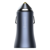Baseus �adowarka samochodowa Golden Contactor Pro 2USB USB-A/ PD USB-C 40W szara do SAMSUNG ZV50
