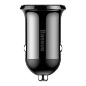 Baseus adowarka samochodowa Grain Pro 2x USB 4,8A czarna