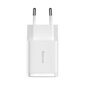 Baseus �adowarka sieciowa Compact 2 x USB bia�a 10,5W do SAMSUNG ZV50