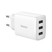 Baseus �adowarka sieciowa Compact 3 x USB bia�a 17W do SAMSUNG ZV50