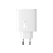 Baseus �adowarka sieciowa Cube Pro PD 65W 2x USB-C 1x USB bia�a do SAMSUNG ZV50