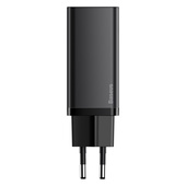 Baseus �adowarka sieciowa GaN2 Lite PD 65W 2x USB-C czarna do SAMSUNG ZV50