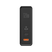 Baseus �adowarka sieciowa GaN2 Mini 3USB USB-A/ 2xPD USB-C 120W czarna z kablem USB-C - USB-C 100W do SAMSUNG ZV50