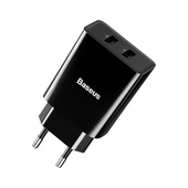 Baseus �adowarka sieciowa Mini Dual-U 2 x USB czarna 2,1A do SAMSUNG ZV50