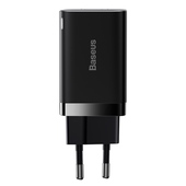 Baseus �adowarka sieciowa Super Si PD 30W 1x USB-C 1x USB czarna do SAMSUNG ZV50