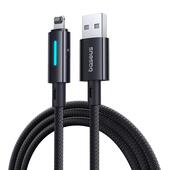 Baseus Lit Kabel USB-A na iP 2.4A 1m Kosmiczna Czer� do SAMSUNG ZV50