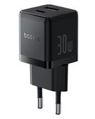 Baseus Palm Szybka �adowarka Sieciowa 30W USB-C USB-A EU Czarny do SAMSUNG ZV50