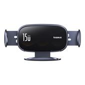 Baseus uchwyt samochodowy LightChaser Series Triple-Coil Wireless Charging Electric Car Mount Cluster czarny do SAMSUNG ZV50