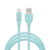 Bioio kabel USB - Lightning 1,0 m 2,4A niebieski do SAMSUNG ZV50