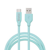 Bioio kabel USB - USB-C 1,0 m 2,4A niebieski do SAMSUNG ZV50