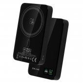 Blavec Power Bank 10000mAh 22,5W USB-C Magsafe czarny do SAMSUNG ZV50