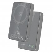 Blavec Power Bank 10000mAh 22,5W USB-C Magsafe szary do SAMSUNG ZV50