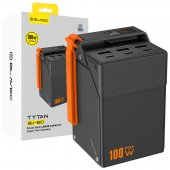 Power Bank Blavec 50000mAh 100W 3xUSB-C 3xUSB-A czarny do myPhone Hammer 4  Plus