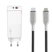 BOM �adowarka sieciowa CORE GaN 65W + Forever Core kabel MFI PD Ultra Fast USB-C - Lightning do SAMSUNG ZV50