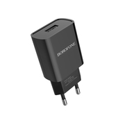 Borofone �adowarka sieciowa BA20A Sharp 1USB 2,1A czarna do SAMSUNG ZV50