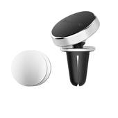 Borofone Uchwyt samochodowy BH6 Platinum srebrny magnetyczny do kratki do SAMSUNG ZV50