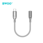 BWOO BZ65 adapter USB-C - jack 3.5mm szary