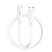 BWOO kabel 3A silikonowy X329C USB-C 3A 1m bia�y do SAMSUNG ZV50