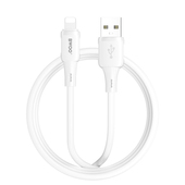 BWOO kabel 3A silikonowy X329L usb-c - lightning 3A 1m bia�y do SAMSUNG ZV50