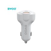 BWOO �adowarka samochodowa CC58 PD 18W 1x USB-C 1x USB 2,4A bia�a do SAMSUNG ZV50