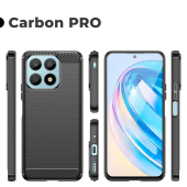 Pokrowiec Carbon Pro czarny do Honor X8a