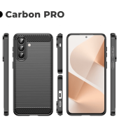 etui pancerne Pokrowiec Carbon Pro czarny do Samsung Galaxy A57 5G