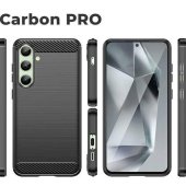 etui  mocne Pokrowiec Carbon Pro czarny do Samsung Galaxy S24 FE