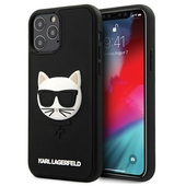  czarne hard case 3D Rubber Choupette do Apple iPhone 12 Pro (6.1 cali)